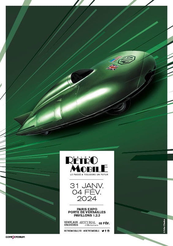 Affiche Officielle Retromobile Mg Ex181 Img